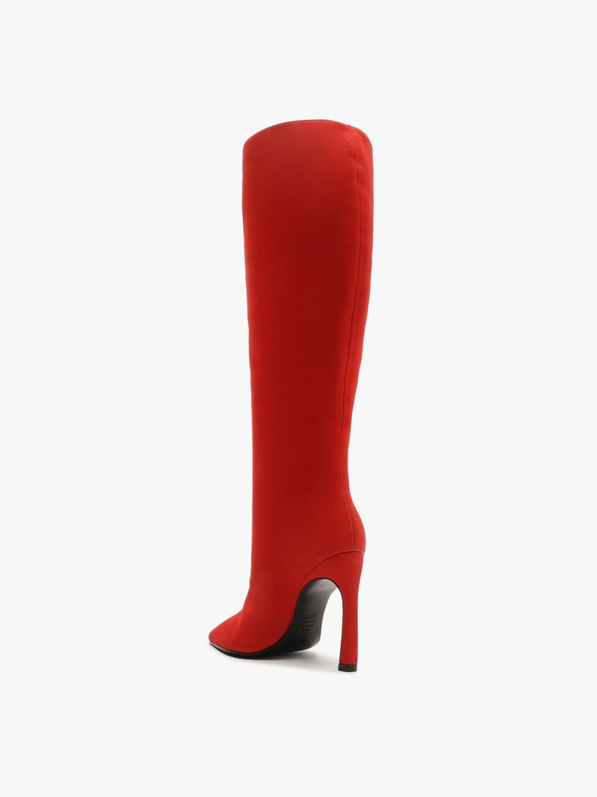 Red Mid-tube Boots