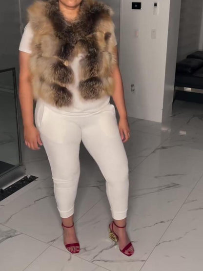 3in1 Detachable Eco-friendly Fur Coat