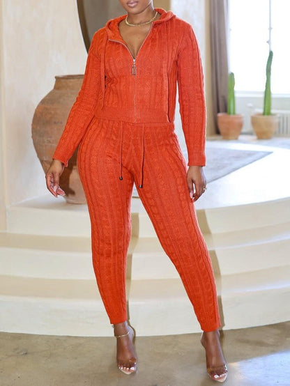 Cozy Knit Sweater And Pants Set