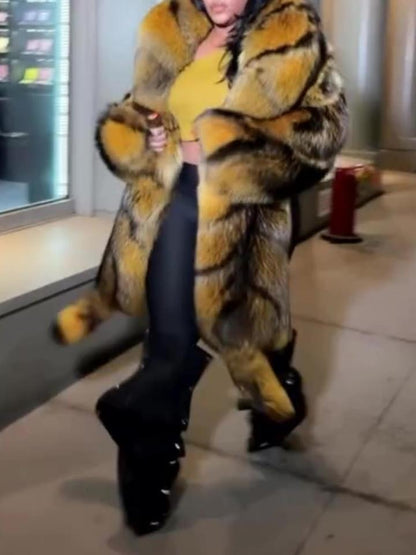 Front Length And Back Short Irregular Eco-friendly Fur Coat