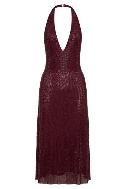 Halter Sequin Party Dress