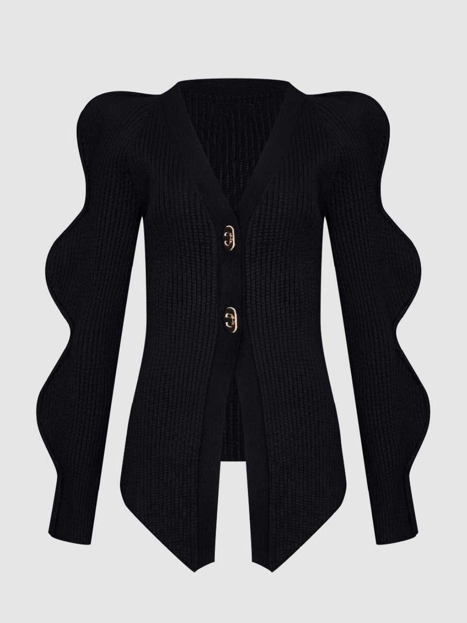 Skinny V-Neck Knitted Cardigan