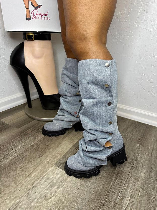 Fashion Stacked Cowboy Boot