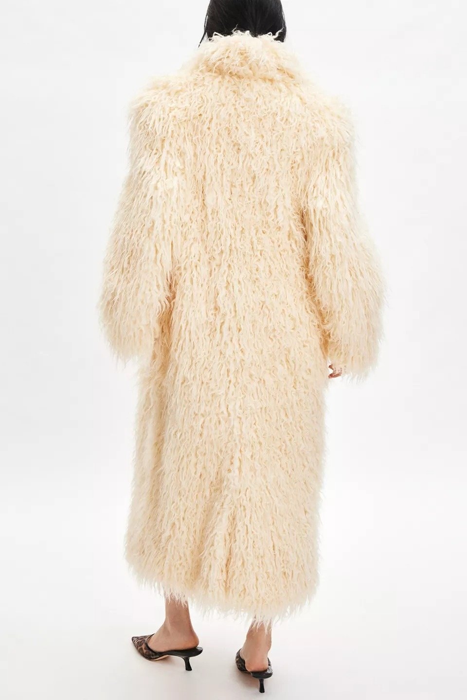 Faux Fur Longline Coat