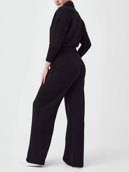 Long Sleeve Wide Leg Jumpsuit