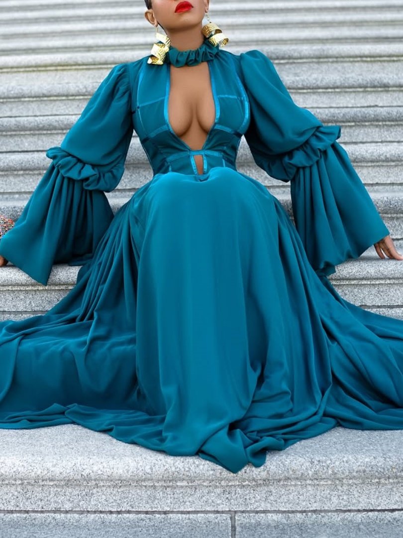 Gorgeous Retro Elegant Maxi Dress