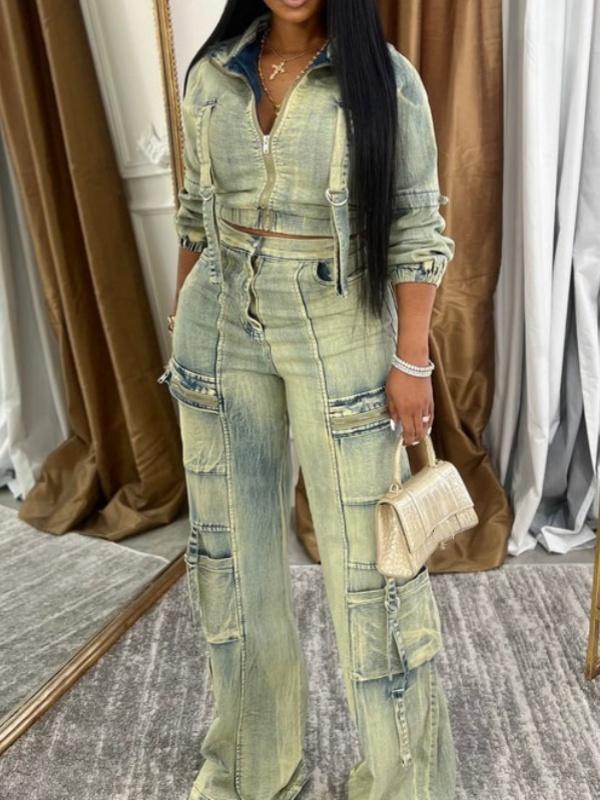 Fall New Denim Suit