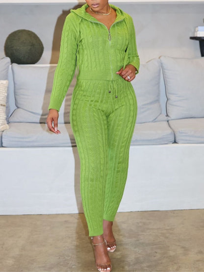 Cozy Knit Sweater And Pants Set