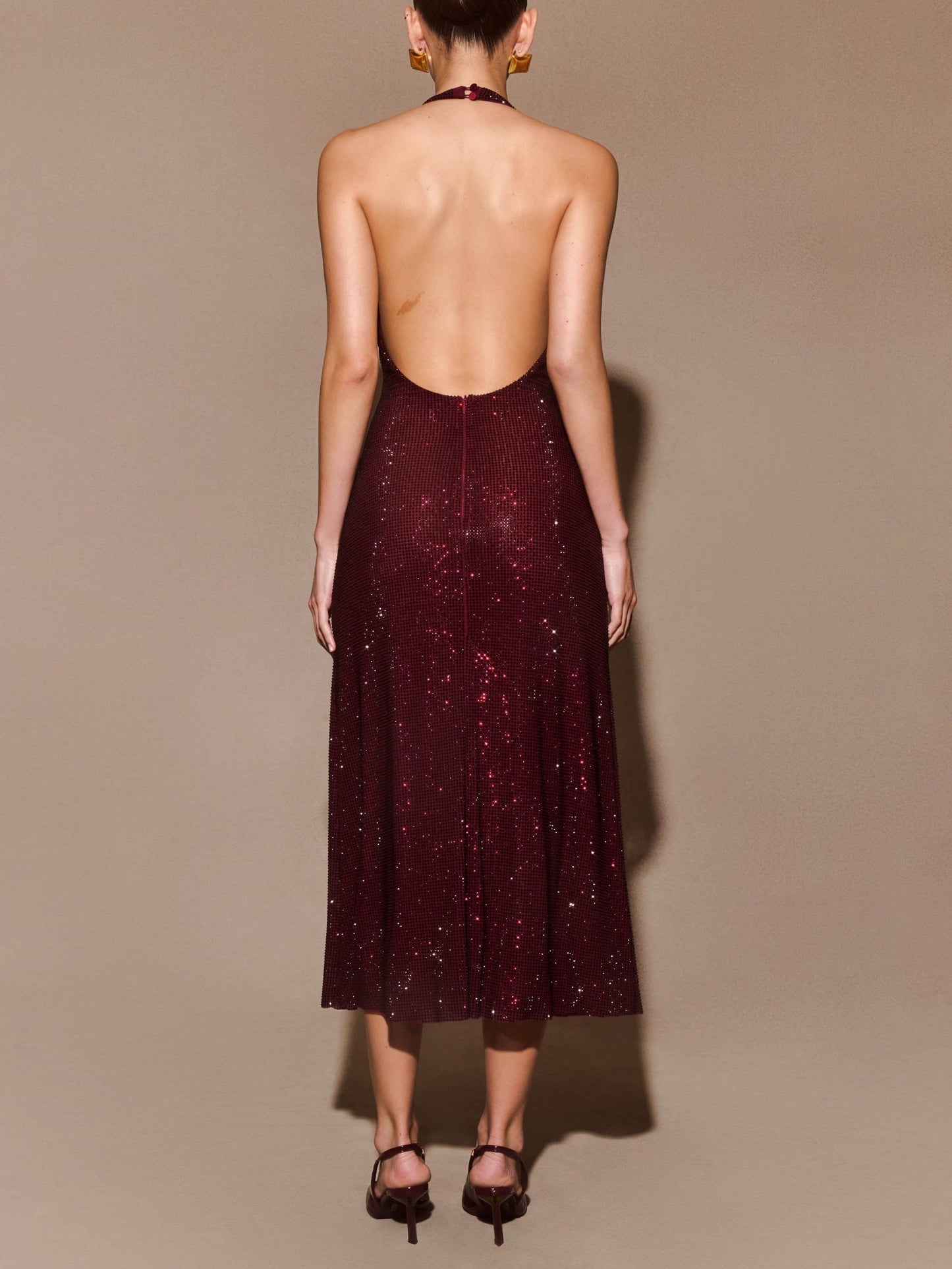 Halter Sequin Party Dress