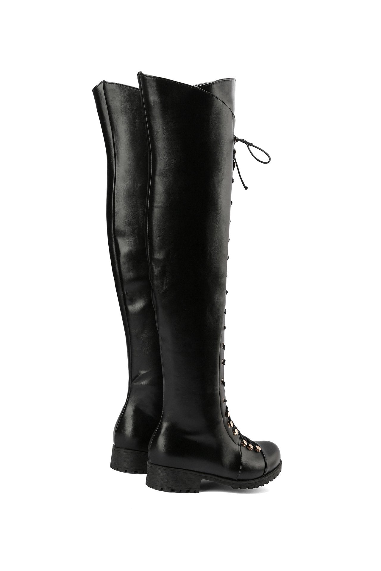 Women's Cross Strap Over-the-Knee Boots