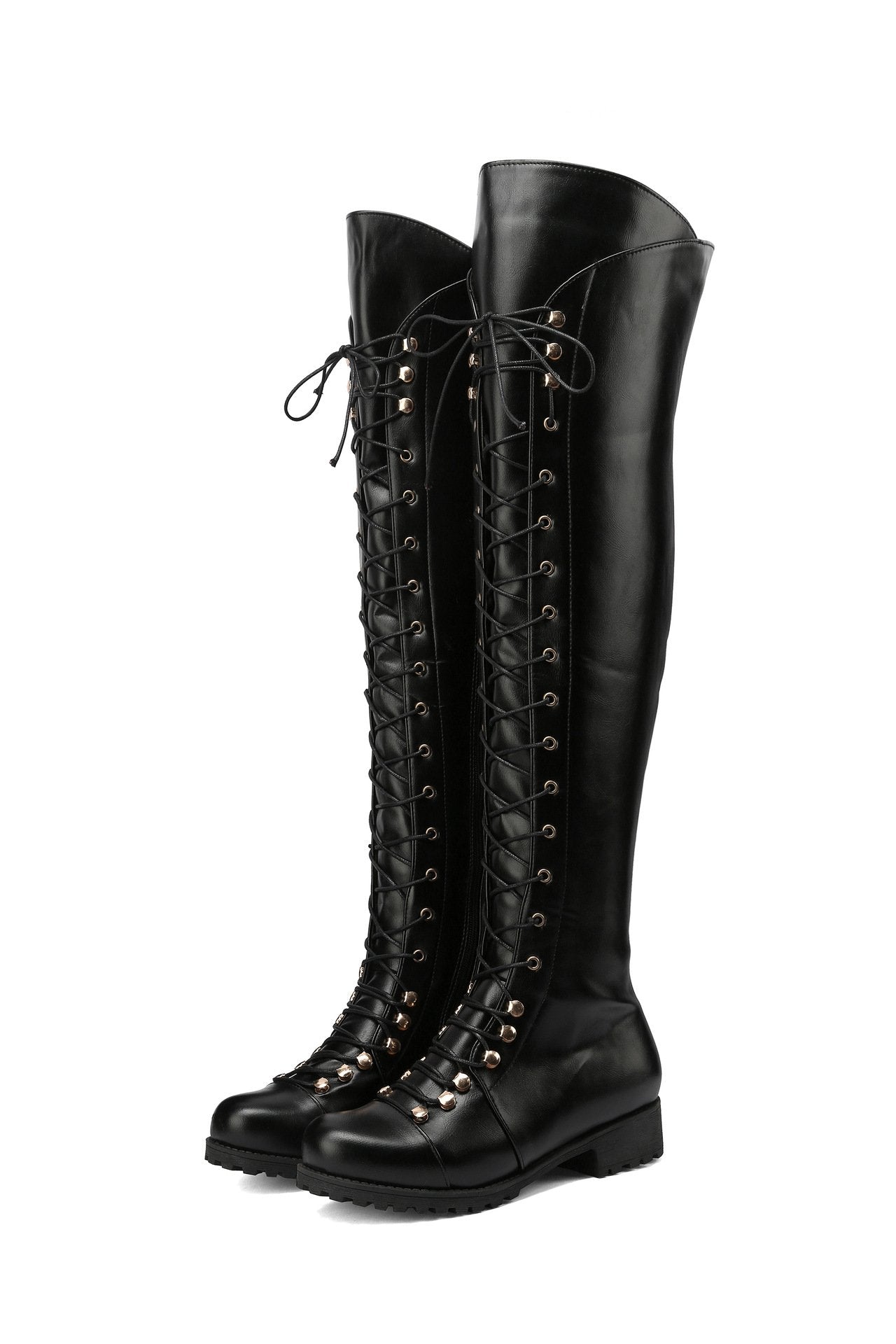 Women's Cross Strap Over-the-Knee Boots