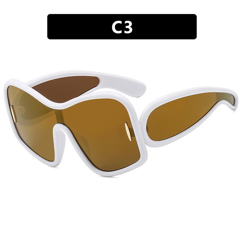 Chic Irregular Large Frame Sunglasses