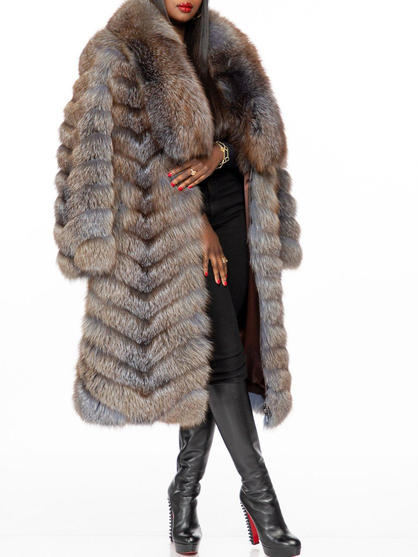 Autumn And Winter Warm And Fashionable Fur Coat