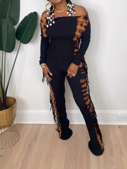 Fashion Tie Dye Jumpsuit